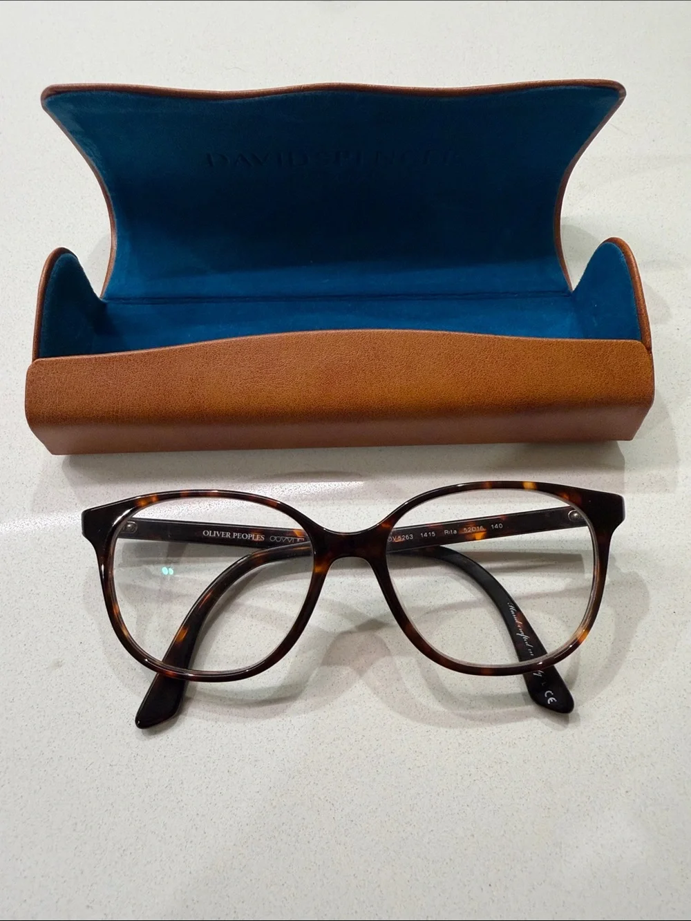 Oliver Peoples Rita OV5263 1415 Tortoise Glasses Frames 52-16-140 + Suede Case